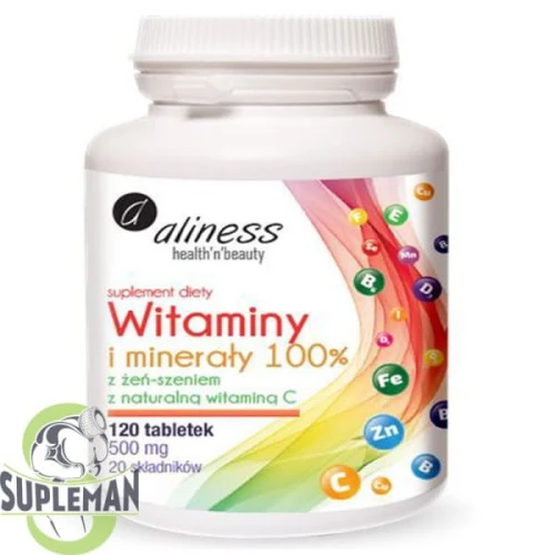 -50% ALINESS Witaminy i Minerały Kompleks 100% (1)   wyprzedaż ważność 30.10.2026