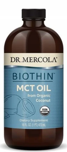 -50% Dr. Mercola, Biothin, ketonowa energia, 473 ml kwas kaprylowy MCT wyprzedaz waznosc 30.10.2026   