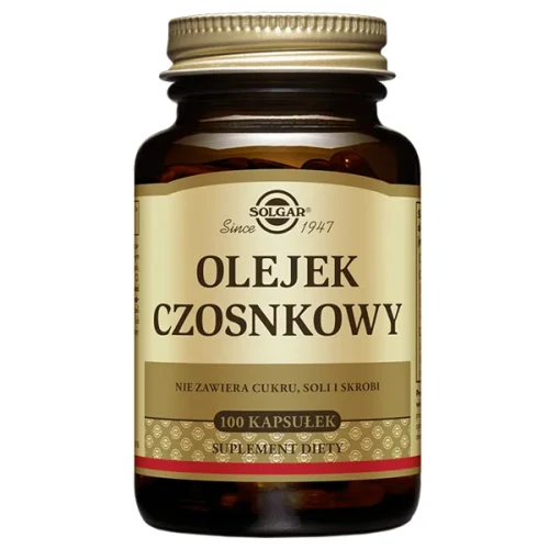 -50% Solgar Olej Czosnkowy 1 mg - 100 kaps  (1) wyprzedaż wazność 30.10.2026
