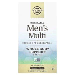 -50% Solgar One Daily Men's Multi, 60 kaps - witaminy dla mężczyzn - wyprzedaz wazność 30.10.2026
