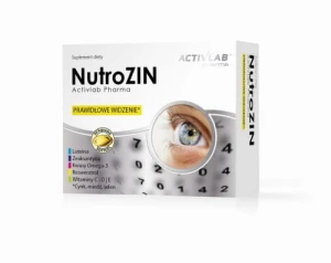 -50% Activlab NutroZIN Luteina Zeaksantyna Resweratrol D3 Omega 3 (1) wyprzedaż ważnność 24.10.2026