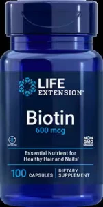 -50% Life Extension Biotin 600 mcg, 100 caps Biotyna (1) wyprzedaż ważność 30.10.2026