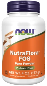 -50% NOW Foods NutraFlora® FOS Proszek  - flora jelitowa  (1) wyprzedaż ważność 30.10.2026
