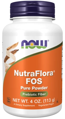 -50% NOW Foods NutraFlora® FOS Proszek  - flora jelitowa  (1) wyprzedaż ważność 30.10.2026