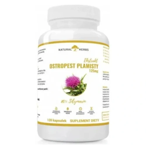 -50% Altopharma Natural Herbs Ostropest Plamisty Extrakt 125mg Sylimaryna Vege 120 kapsułek wyprzedaz ważność 30.10.2026