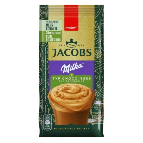 JACOBS CAPPUCCINO MILKA CHOCO NUSS 400 GR - kawa rozpuszczalna