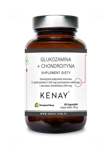 Kenay Glukozamina + Chondroityna (60 kapsułek) - stawy 