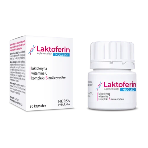 -50% Norsa Pharma Laktoferin Nucleo Nukleotydy Laktoferyna Witamina C (1) ważność 30.11.2026 wyprzedaż
