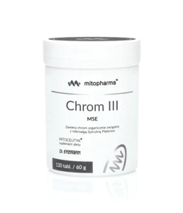 -50% Mito Pharma Dr. Enzmann Chrom III MSE trójwartościowy 120kaps (1)  ważność 30.11.2026 wyprzedaż