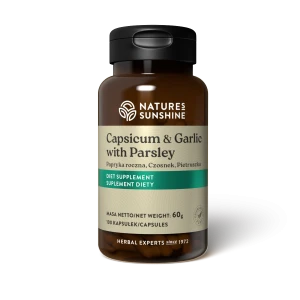 -50% Nature`s Sunshine Pieprz Cayenne Czosnek Pietruszka (100 kaps.) (1)  ważność 30.11.2026 wyprzedaż