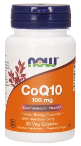 -50% NOW Foods Koenzym Q10 100mg + Głóg – 30 kap (1) wyprzedaż ważność 30.11.2026