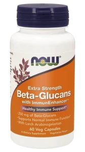 NOW Foods Beta-Glucans with ImmunEnhancer™ - odporność  Glukan (1) wyprzedaż ważność 30.10.2026