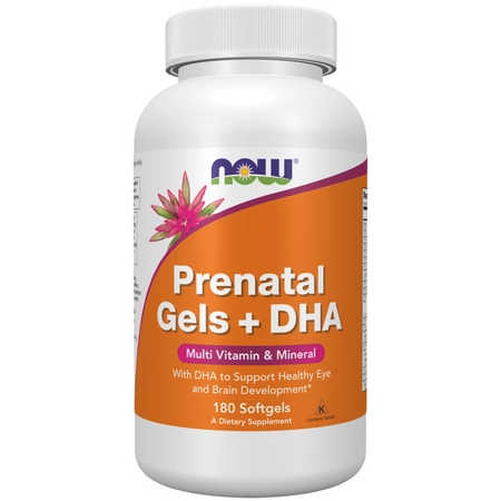 NOW Foods 180 softgels Prenatal  DHA – Multiwitaminy i Minerały dla kobiet w ciąży  (1)