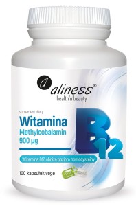 Aliness WITAMINA B12 (METYLOKOBALAMINA) B-12  900µg 100 kaps