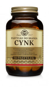 Solgar Cynk pastylki do ssania