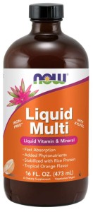NOW Foods Liquid 473 ml MULTI NATURALNE WITAMINY MINERAŁY