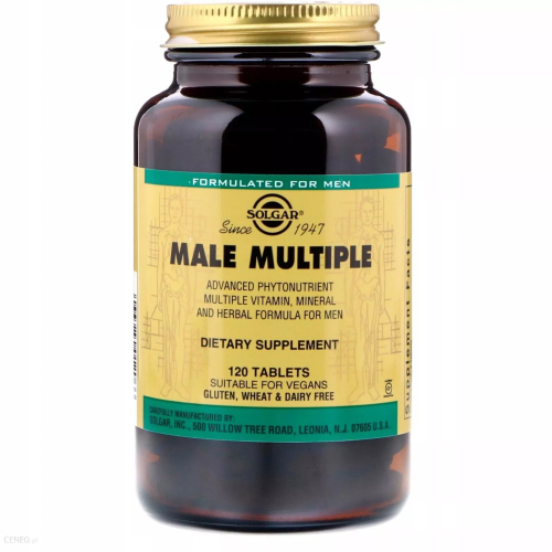 Solgar Male Multiple dla mężczyzn - 120 tabl 