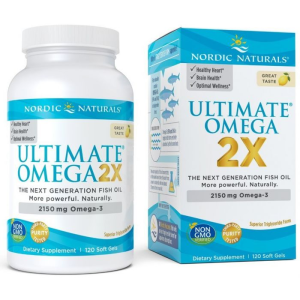 Nordic Naturals Ultimate Omega 2X / 120 softgels  smak cytrynowy 