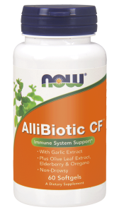 NOW Foods AlliBiotic  CF -   czosnek Oregano Bez Oliwka  
