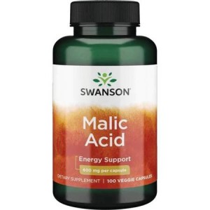 Swanson Malic acid (kwas jabłkowy) 600mg/100kaps