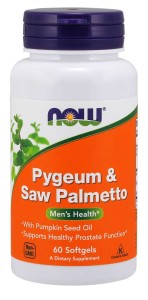 NOW Foods Pygeum & Saw Palmetto Softgels 60 kaps