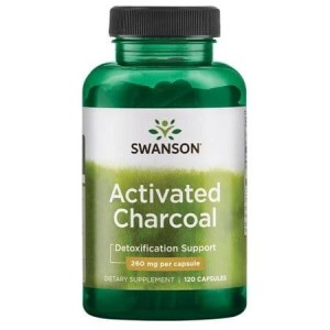 Swanson Aktywny Węgiel Drzewny 260mg