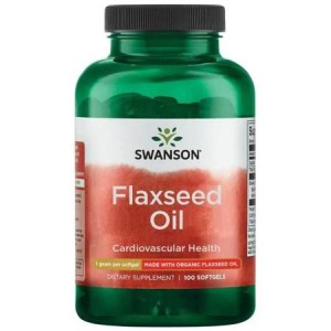 Swanson Flaxseed Oil 1000mg 100 żelków 