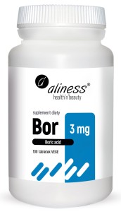 ALINESS  Bor 3 mg (kwas borowy) x 100 tabletek vege