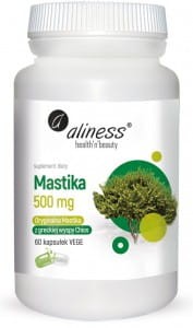 ALINESS Mastika, sproszkowana żywica Pistacia lentiscus 500mg x 60 Vege caps.