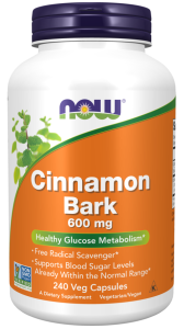  NOW Foods Cinnamon Bark – Cynamon   600mg 240kaps 
