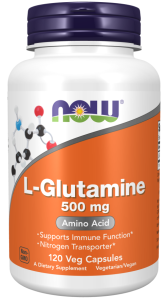 NOW Foods L-Glutamine 500 mg Glutamina