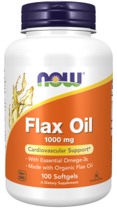 NOW Foods Flax Oil 1000 mg Olej lniany