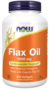 NOW Foods Flax Oil 1000 mg Olej lniany 250kaps