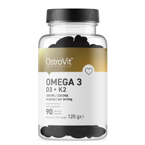 OstroVit Omega 3 D3+K2 90 kapsułek