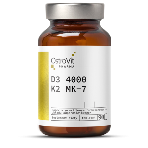 OstroVit Pharma D3 4000 + K2 MK-7 90 tabletek 