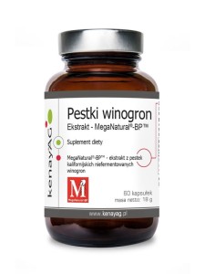 Kenay Ekstrakt z pestek winogron MegaNatural®-BP (60 kapsułek) pestki winogron  grape seed OPC