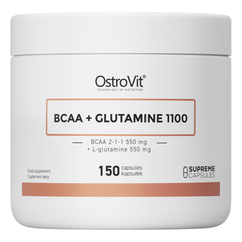OstroVit BCAA + Glutamina 1100 mg 150 kapsułek 