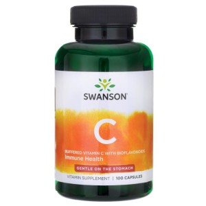  Swanson Buforowana Witamina C 500mg / 100 kaps z bioflawonoidami