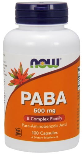NOW Foods PABA 500mg 100 kaps