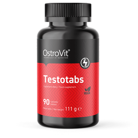 OstroVit Testotabs 90 tabletek tribulus maca żeń szeń, 