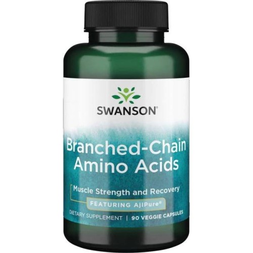 Swanson AjiPure BCAA 90kaps -leucyna b6 