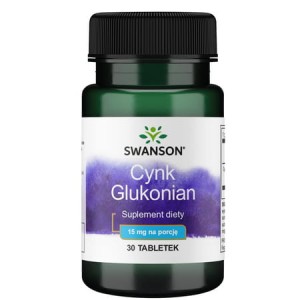 Swanson Cynk (glukonian) 30mg 30tabl - suplement diety