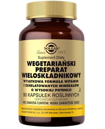 SOLGAR Wegetariański preparat wieloskładnikowy witaminy 