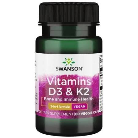 Swanson Witamina K2 & D3 - suplement diety