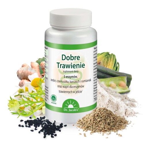 Dr Jacobs Dobre Trawienie Imbir Karczoch Rumianek Czarnuszka