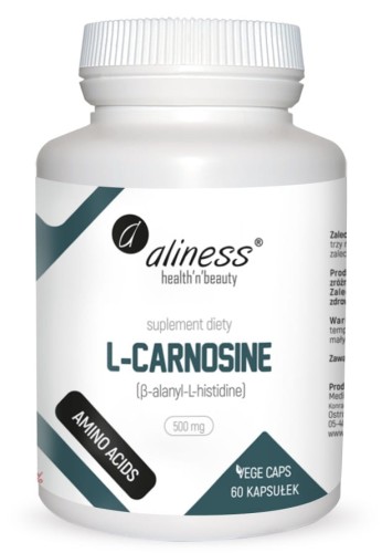 ALINESS L-CARNOSINE 500 mg x 60 Vege caps. karnozyna