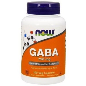 NOW Foods GABA 750mg / 100 vegekaps