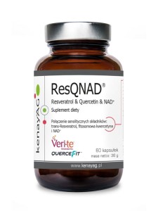Kenay ResQNAD® Resveratrol & Quercetin & NAD+ (resweratrol, kwercetyna, NAD) (60 kapsułek)